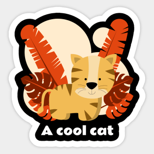 A cool cat Sticker